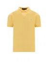 Polo Ralph Lauren Sskcslim1 Short Sleeve Knit Clothing In Yellow