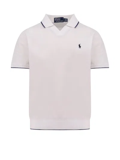 Polo Ralph Lauren Cotton Polo Shirt With Logo Embroidery In White