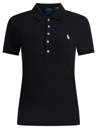 Polo Ralph Lauren Cotton Polo Shirt With Pony Polo Shirts Black