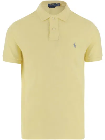 Polo Ralph Lauren Cotton Polo Shirt In Yellow