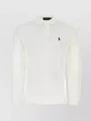 Polo Ralph Lauren White Polo With Classic Collar And Pony Embroidered On The Front In Neutral