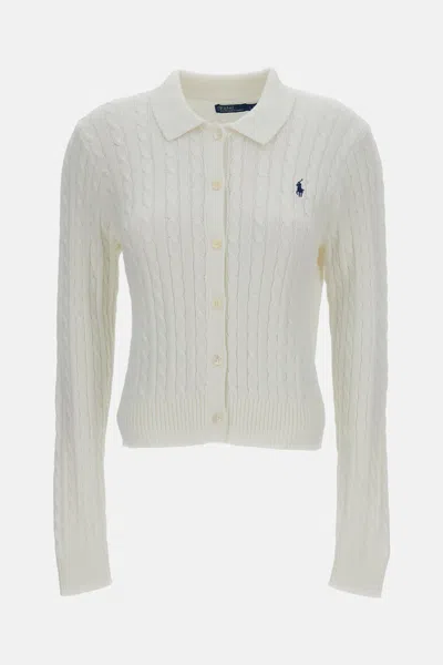 Polo Ralph Lauren Cotton Polol Cardigan In Neutral | ModeSens