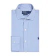 Polo Ralph Lauren Cotton Poplin Custom Fit Stripe Shirt In Blue