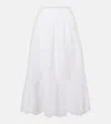 Polo Ralph Lauren Cotton Poplin Maxi Skirt In Multi
