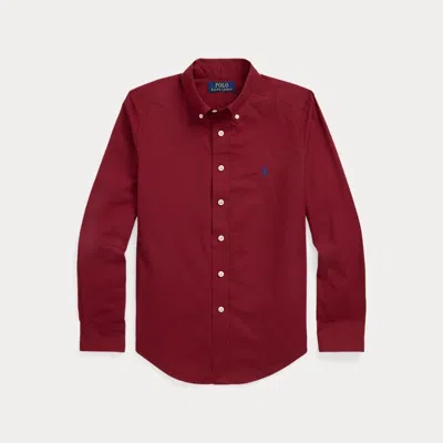 Polo Ralph Lauren Cotton Poplin Shirt In Red