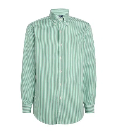 Polo Ralph Lauren Cotton Poplin Striped Shirt In White