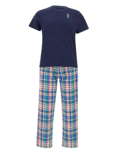 Polo Ralph Lauren Cotton Pyjama Set In Blue