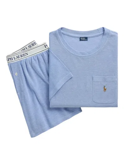 Polo Ralph Lauren Cotton Pyjama Set In Blue