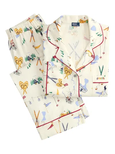 Polo Ralph Lauren Cotton Pyjama Set In White
