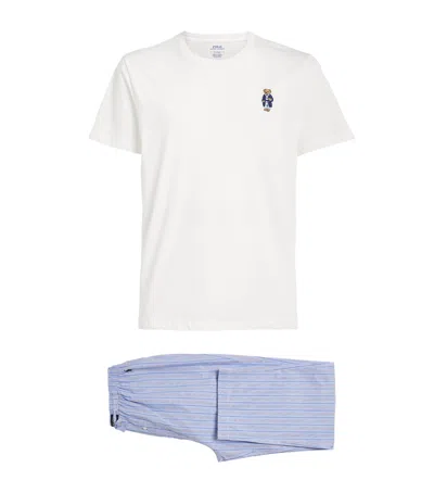 Polo Ralph Lauren Cotton Pyjama Set In White