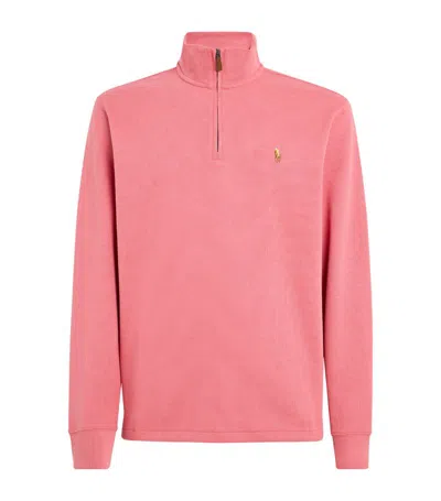 Polo Ralph Lauren Cotton Quarter-zip Sweater In Multi