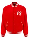 Polo Ralph Lauren Yankees Bomber Jacket In Red