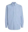 Polo Ralph Lauren Cotton Regent Stripe Shirt In Blue