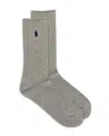 Polo Ralph Lauren U Of P Crew Sock In Grey, Men's At Urban Outfitters In Gray Heather