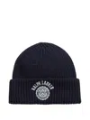 Polo Ralph Lauren Cotton Ribbed Beanie In Black