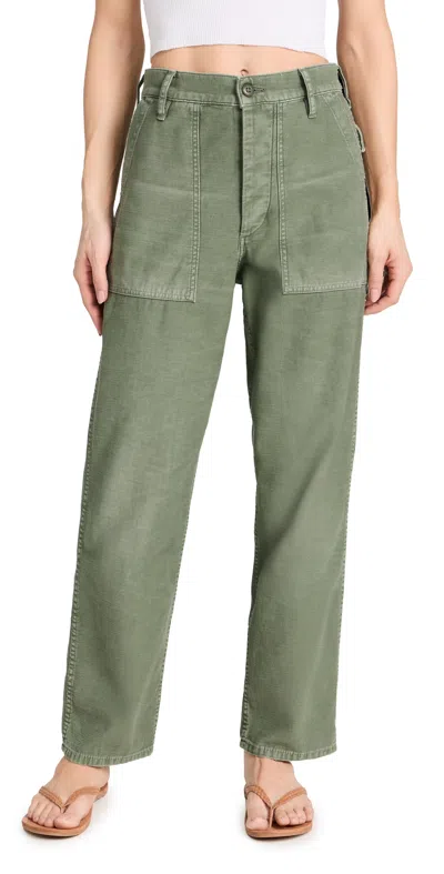 POLO RALPH LAUREN COTTON RICKY PANTS OLIVE
