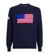 Polo Ralph Lauren Cotton Ryder Cup Flag Sweater In Blue