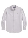 Polo Ralph Lauren Slim-fit Striped Cotton Oxford Shirt In Blue