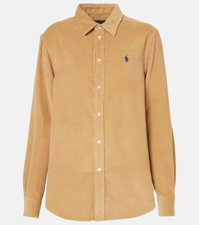 Polo Ralph Lauren Cotton Shirt In Beige