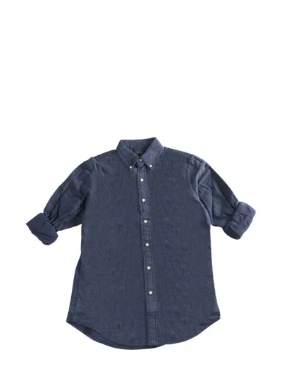 Polo Ralph Lauren Cotton Shirt In Blue