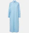 Polo Ralph Lauren Striped Shirt Dress In Blue