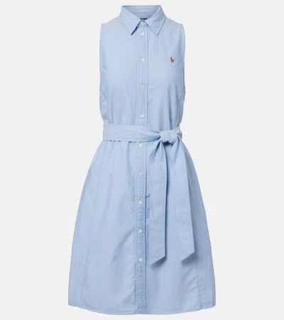 Polo Ralph Lauren Cotton Shirt Dress In Blue