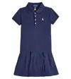 Polo Ralph Lauren Cotton Shirt Dress In Blue