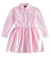 Polo Ralph Lauren Cotton Shirt Dress In Pink