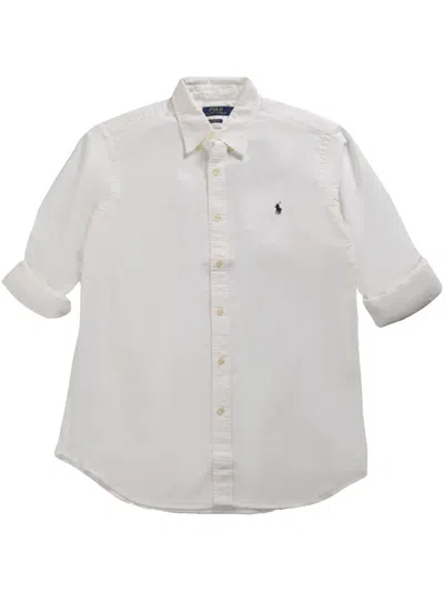 Polo Ralph Lauren Cotton Shirt In Weiss