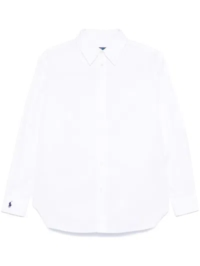 Polo Ralph Lauren Cotton Shirt In Weiss