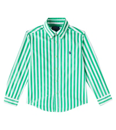 Polo Ralph Lauren Kids' Cotton Shirt In Green