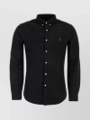 POLO RALPH LAUREN COTTON SHIRT WITH CURVED HEM AND BUTTON-DOWN COLLAR