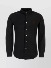 Polo Ralph Lauren Black Shirt With Pony Embroidery In Black