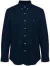 Polo Ralph Lauren Core Replen Stretch Cotton Shirt In Blue