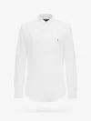 Polo Ralph Lauren Slim Fit White Cotton Shirt With Embroidered Logo