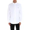 Polo Ralph Lauren Mens Button-down Long-sleeves Linen Shirt Ceramic White Xxl In White