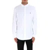 Polo Ralph Lauren Mens Button-down Long-sleeves Linen Shirt Ceramic White Xxl In White