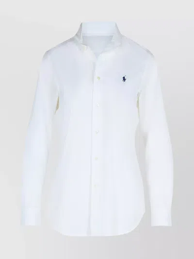 Polo Ralph Lauren Cotton Shirt With Long Sleeves In White