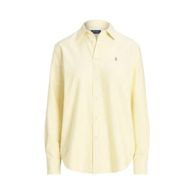 Polo Ralph Lauren Cotton Shirt In Yellow