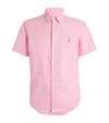 Polo Ralph Lauren Cotton Short-sleeve Oxford Shirt In Pink