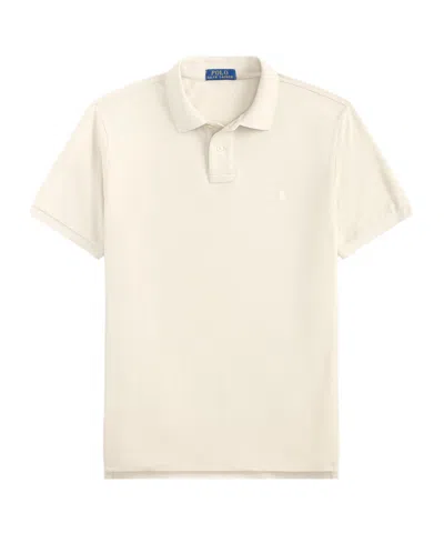 Polo Ralph Lauren Cotton Short-sleeved Polo In Neutral