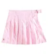 Polo Ralph Lauren Pleated Cotton Oxford Faux-wrap Skort In Pink