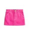 Polo Ralph Lauren Cotton Canvas Skirt In Pink