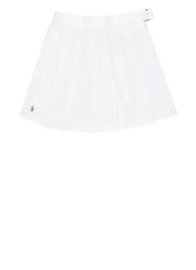 Polo Ralph Lauren Kids' Cotton Skort In White