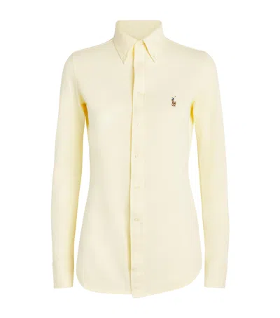 Polo Ralph Lauren Cotton Slim-fit Oxford Shirt In Yellow