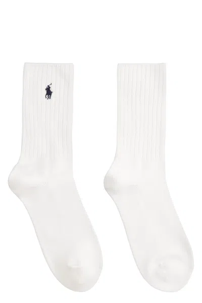 Polo Ralph Lauren Cotton Socks With Logo In White