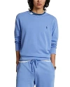 Polo Ralph Lauren Cotton Spa Terry Sweatshirt In Harbor Island Blue