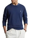 Polo Ralph Lauren Cotton Spa Terry Sweatshirt In Newport Navy