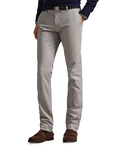 Polo Ralph Lauren Cotton Stretch Slim Fit Chino Pants In Gray