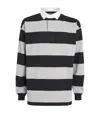 Polo Ralph Lauren Cotton Stripe Big Fit Rugby Shirt In Multi